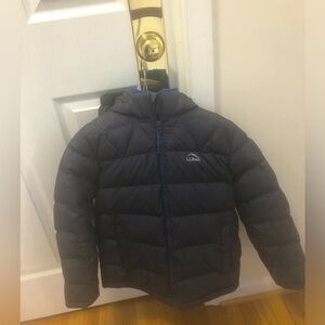 LL Bean boys down jacket size 10-12